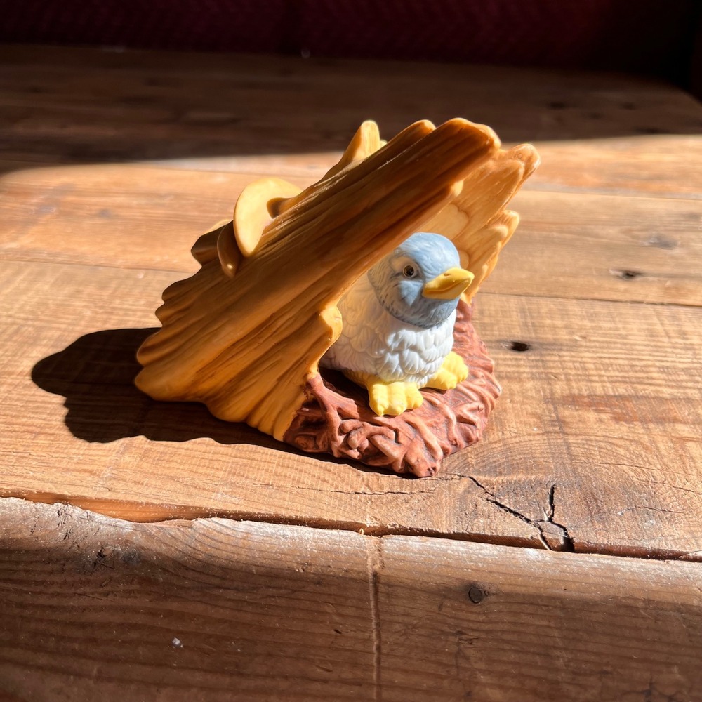 Franklin Porcelain Woodland Surprises Bluebird Jacqueline B Smith 1984 Figurine